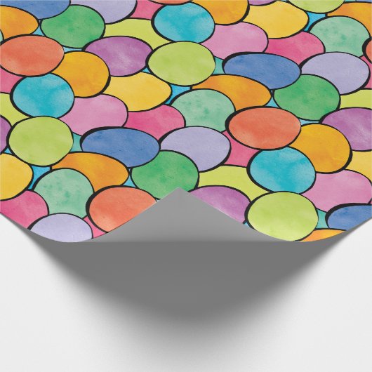 Papier Cadeau Oeufs de pâques colorés (Coin)