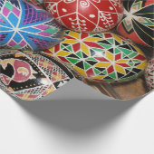 Papier Cadeau Oeufs de pâques colorés (Coin)