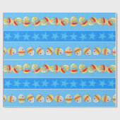 Papier Cadeau Oeufs étoilés (Plat)