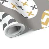 Papier Cadeau Oeufs géométriques (Coin rond)