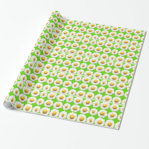 Papier Cadeau oeufs verts