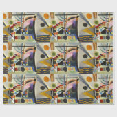 Papier Cadeau Oeuvre Abstraite de Kandinsky (Plat)