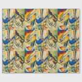 Papier Cadeau Oeuvre Abstraite de Kandinsky (Plat)