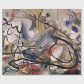 Papier Cadeau Oeuvre Abstraite de Kandinsky (Plat)