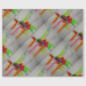 Papier Cadeau Oeuvre Abstraite originale (Plat)