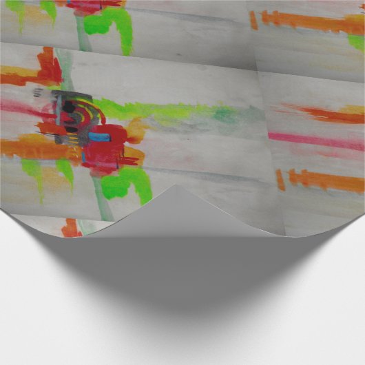 Papier Cadeau Oeuvre Abstraite originale (Coin)