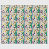 Papier Cadeau Oeuvre Abstraite Wassily Kandinsky (Plat)