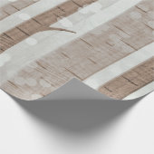 Papier Cadeau OEuvre acrylique de la forêt d'Oiseaux| (Coin)