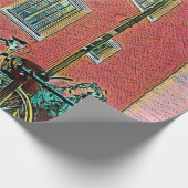 Papier Cadeau OEuvre cyclable rétro (Coin)