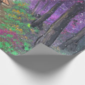 Papier Cadeau Œuvre d'art faite main - Promenade solitaire  (Coin)