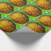 Papier Cadeau Oeuvre de basket-ball (Coin)