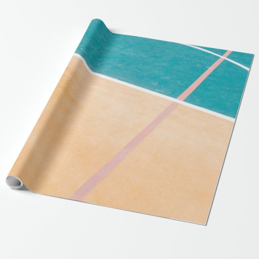 Papier Cadeau Oeuvre de basket-ball cool (Déroulé)