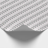 Papier Cadeau Oeuvre de chat | Motif de chat mignon Arrière - pl (Coin)