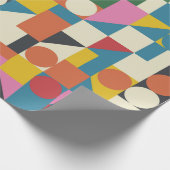 Papier Cadeau OEuvre de composition Bauhaus réalisée avec la plu (Coin)