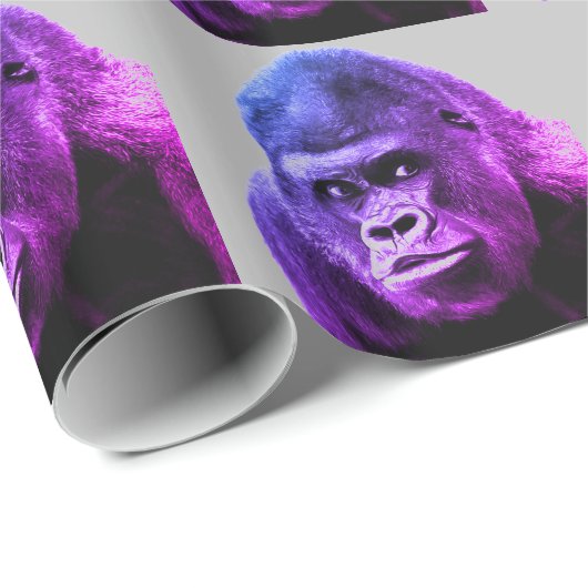 Papier Cadeau Oeuvre de Gorilla (Coin rond)