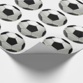 Papier Cadeau Oeuvre de soccer unique (Coin)