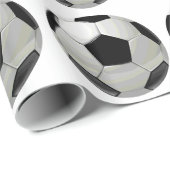 Papier Cadeau Oeuvre de soccer unique (Coin rond)