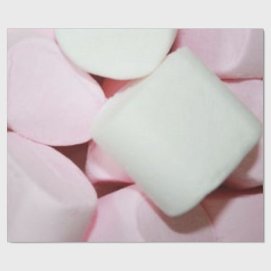 Papier Cadeau oeuvre marshmallow (Plat)