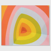 Papier Cadeau OEuvre murale multicolore (Plat)