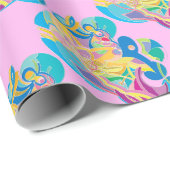 Papier Cadeau Oeuvre Whimsical (Coin rond)