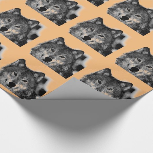 Papier Cadeau Oeuvre Wolf (Coin)