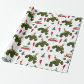 Papier Cadeau Off Road Christmas Wrapping Paper (Déroulé)