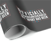 Papier Cadeau Officiellement déchargé par ce qui a été Trump (Coin rond)