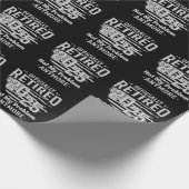 Papier Cadeau Officiellement Retraité 2025 Plus Mon Problème (Coin)