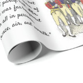 Papier Cadeau Officiers de la Milice du Shire, Jane Austen (Coin rond)