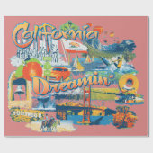 Papier Cadeau Offre de cadeaux de Californie Dreaming (Plat)