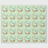 Papier Cadeau Oh Baby shower teddies & ballons (Plat)