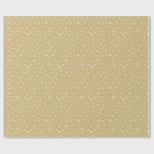 Papier Cadeau Oh By Golly | Points dorés et blancs (Plat)