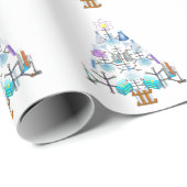 Papier Cadeau Oh Chemist Tree, Oh Christmas Tree (Coin rond)