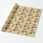 Papier Cadeau Oh Christmas Tea ! (Déroulé)