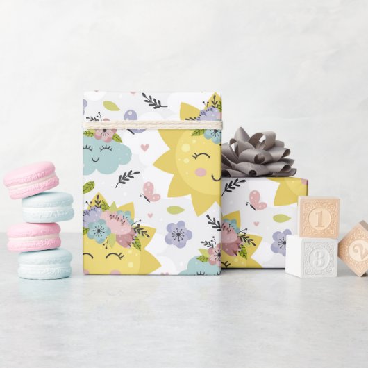 Papier Cadeau Oh Jour Ensoleillé (Baby Shower)