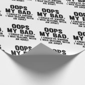 Papier Cadeau Oh là là ! mon mauvais (Coin)