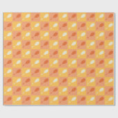 Papier Cadeau Oh, les endroits où tu iras | Motif orange (Plat)