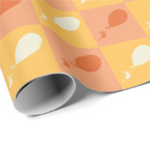 Papier Cadeau Oh, les endroits où tu iras | Motif orange (Coin rond)