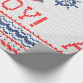 Papier Cadeau OH style nautique de chandail de Noël de Knit (Coin)