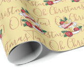 Papier Cadeau Oh Thé de Noël ! (Coin rond)