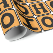 Papier Cadeau OHIO State Ohioan Buckeye USA Cincinnati Cleveland (Coin rond)