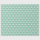Papier Cadeau oie de la ferme blanche (Plat)
