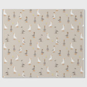 Papier Cadeau Oie domestique (Plat)