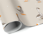 Papier Cadeau Oie domestique (Coin rond)