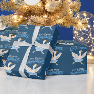 Papier Cadeau Oie drôle en mode indifférent en tenue de ballet