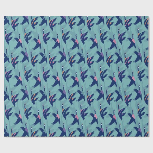 Papier Cadeau Oie du Canada (Plat)