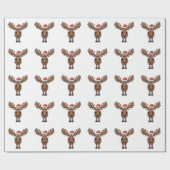 Papier Cadeau Oie Feux d'arbre de Noël Fundy Noël Amour d'origna (Plat)