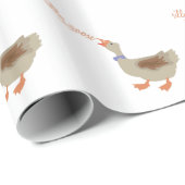 Papier Cadeau Oie idiote (Coin rond)