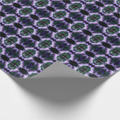 Papier Cadeau Oignon de Scallion Violet Fleur Personnalisé (Coin)