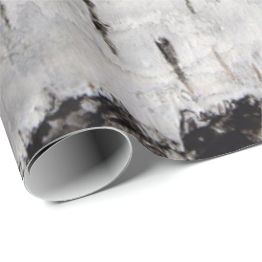 Papier Cadeau Oiseau blanc Rustique cadeau de vacances (Coin rond)